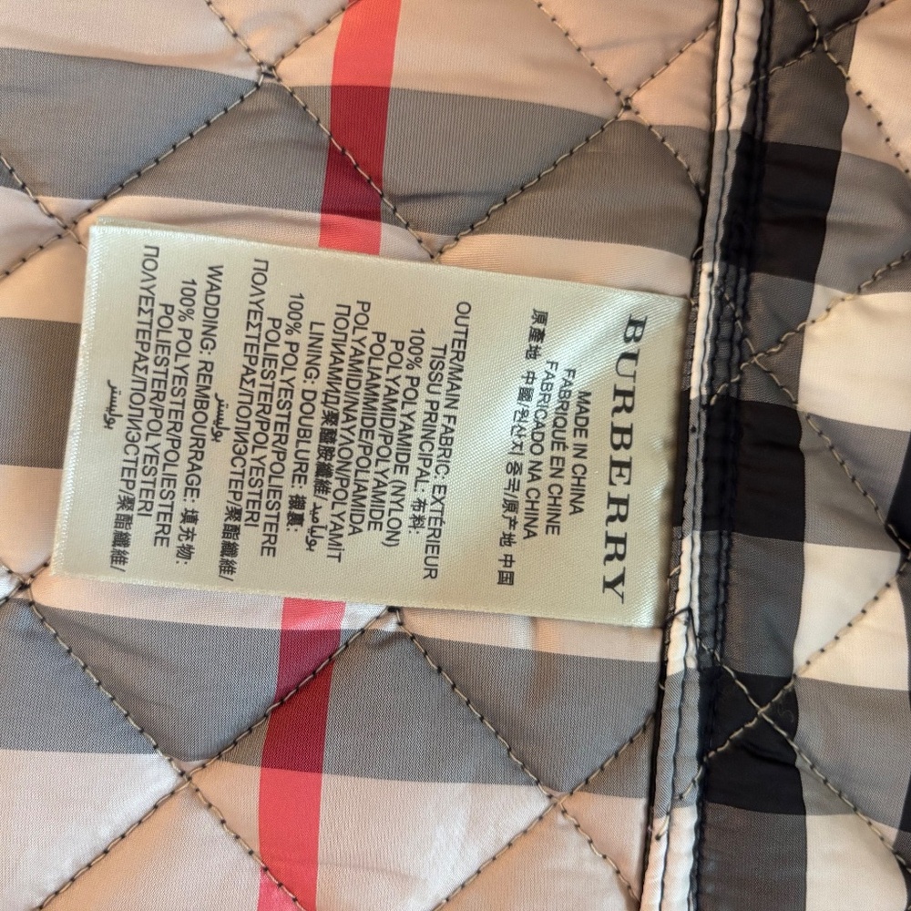 Burberry Brit Navy Quilted Jacket Small - Picture 10 of 11